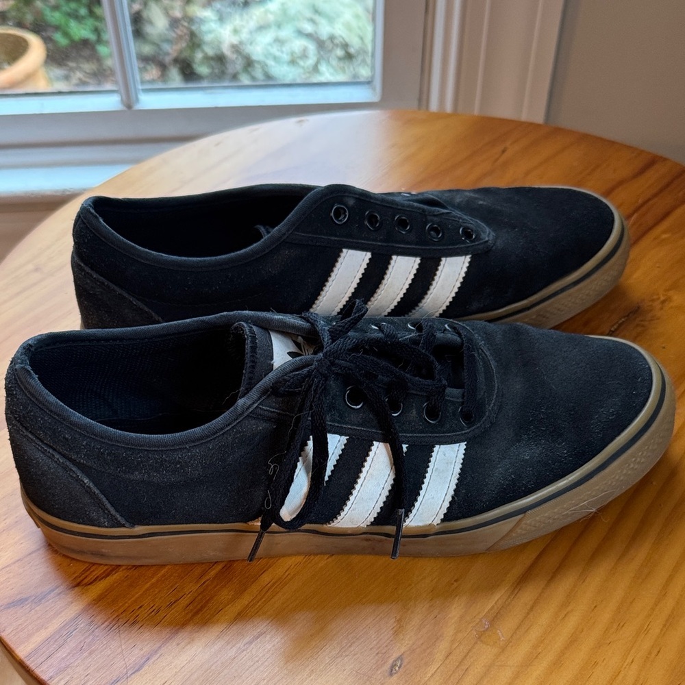 Adidas Black and White Casual Sneakers